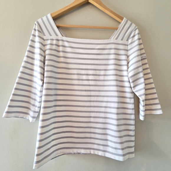 Saint James Nautical Casual Coastal Feminine Striped Top Size 8. - Picture 5 of 11